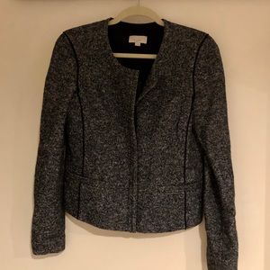 LOFT Gray Wool Blazer